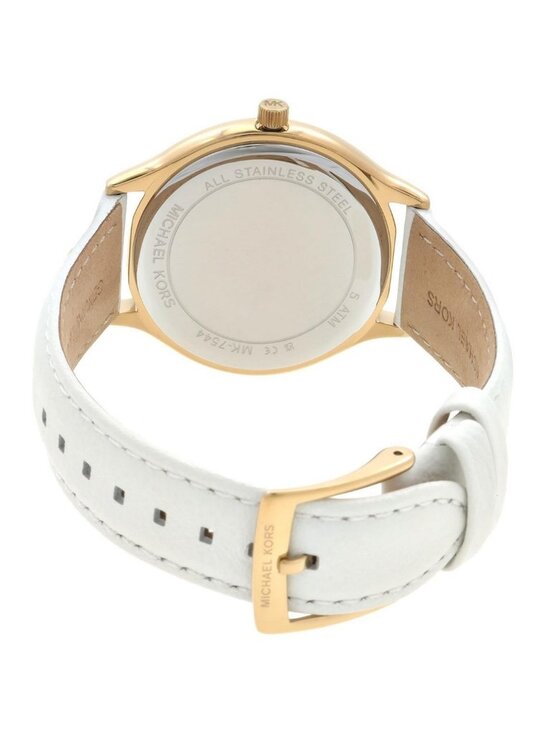 NWT Michael Kors Slim Runway White Dial Ladies Watch
